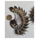 Vintage Ear Climber Cuff Silver Tone