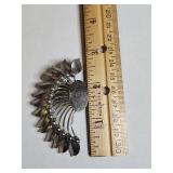 Vintage Ear Climber Cuff Silver Tone