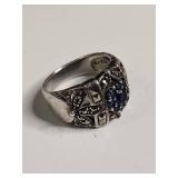 Vintage .925 Sterling Silver and Marcasite Ring 8.9g