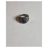 Vintage .925 Sterling Silver and Marcasite Ring 8.9g