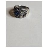 Vintage .925 Sterling Silver and Marcasite Ring 8.9g