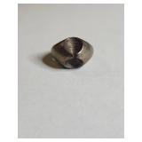 Sterling Silver Signet Ring with Etched Design 10g