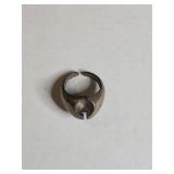 Sterling Silver Signet Ring with Etched Design 10g