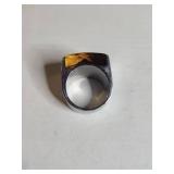 Silpada On The Rocks Retired Stainless Steel Band Ring