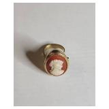 Avon Cameo Locket Ring