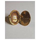 Avon Cameo Locket Ring