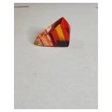 Red Lucite Statement Ring