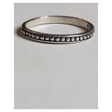 Silpada .925 Sterling Silver Beaded Band Ring 2g