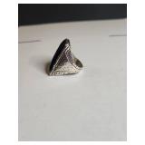 Silpada .925 Sterling Silver Black Onyx Statement Ring 15g