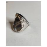 Silpada .925 Sterling Silver Black Onyx Statement Ring 15g