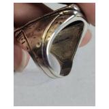 Silpada .925 Sterling Silver Black Onyx Statement Ring 15g