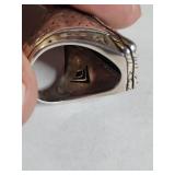 Silpada .925 Sterling Silver Black Onyx Statement Ring 15g