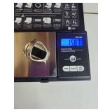 Silpada .925 Sterling Silver Black Onyx Statement Ring 15g