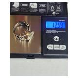 Silpada .925 Sterling Silver Celtic Knot Ring with Yellow Crystal 12.59g