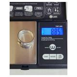 Silpada .925 Sterling Silver Wide Band Ring with Textured Horse Design 8.8g