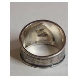 Silpada .925 Sterling Silver Wide Band Ring with Textured Horse Design 8.8g