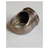 Silpada .925 Roman Coin Silver Ring 8g
