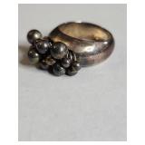Silpada .925 Sterling Silver Grape Cluster Ring 18.9g