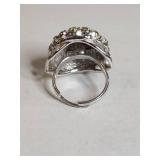 Sarah Coventry Crystal Cluster Ring