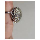 Sarah Coventry Crystal Cluster Ring