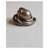 Sterling Silver Triple Band Wave Ring 6g