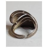 Sterling Silver Triple Band Wave Ring 6g