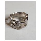 Silpada .925 Sterling Silver Open Work Cutout Band Ring 10g