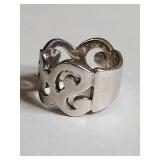 Silpada .925 Sterling Silver Open Work Cutout Band Ring 10g