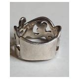 Silpada .925 Sterling Silver Open Work Cutout Band Ring 10g