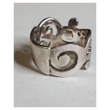 Silpada .925 Sterling Silver Open Work Cutout Band Ring 10g