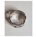 Silpada .925 Sterling Silver Open Work Cutout Band Ring 10g