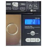 Silpada .925 Sterling Silver Studded Band Ring 2g