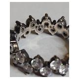 .925 Sterling Silver CZ Eternity Ring
