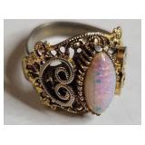 Ornate Opal Statement Ring