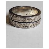 Silpada .925 Sterling Silver Grooved Band Ring 17g