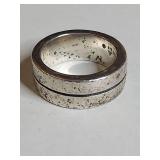 Silpada .925 Sterling Silver Grooved Band Ring 17g