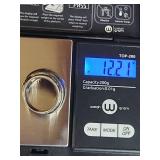 Sterling Silver Wide Band Ring with Spiral Design 12g