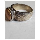 Silpada .925 Sterling Silver Pearl Ring 14.9g