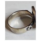 Silpada .925 Sterling Silver Mayan Calendar Ring 11.8g