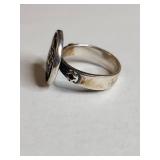 Silpada .925 Sterling Silver Mayan Calendar Ring 11.8g