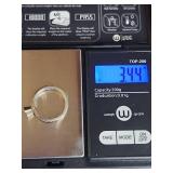 Silpada .925 Sterling Silver Peridot Ring with Carved Design