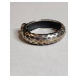 Silpada .925 Sterling Silver Hammered Ring with Peridot 5.9g