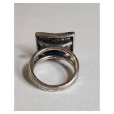Silpada .925 Sterling Silver Modernist Split Band Ring 11g