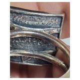 Silpada .925 Sterling Silver Modernist Split Band Ring 11g