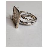 Silpada .925 Sterling Silver Modernist Split Band Ring 11g