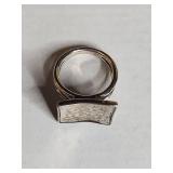 Silpada .925 Sterling Silver Modernist Split Band Ring 11g