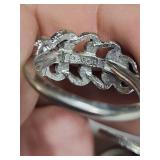 Three-Ring Collection - Gold Tone, Zodiac, and Silver-Tone Band