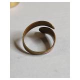 American Flag Themed Ring with Multi-Gemstone Companion