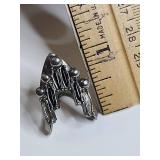 Empire Sterling Silver Art Deco Ring