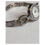 Crystal Embellished Bracelet Watch